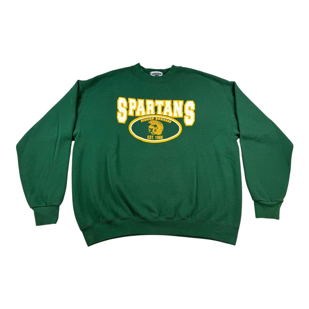Vintage Bishop Borgess Spartans Sweatshirt Mens XL Crewneck Lee Heavyweight 90s